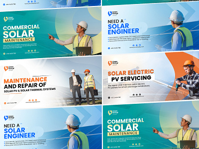 Solar Energy Web Banner Design design