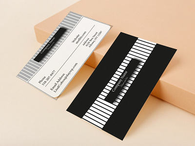 3D visiting  cards design