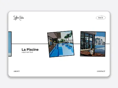 La Piscine art carrousel concep design figma gallery idea painter photo simple site ui ux