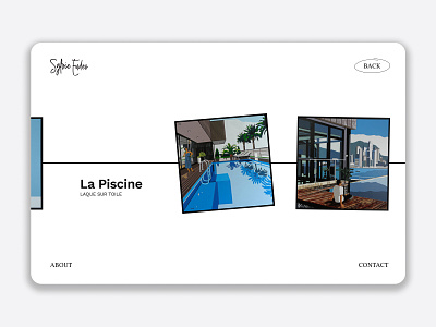 La Piscine art carrousel concep design figma gallery idea painter photo simple site ui ux