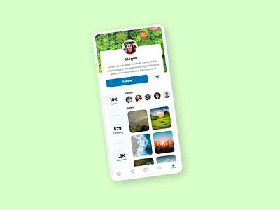 Day - 004 | Social media account screen | #DailyUiChallenge dailyuichallenge design figma graphic design ui ux