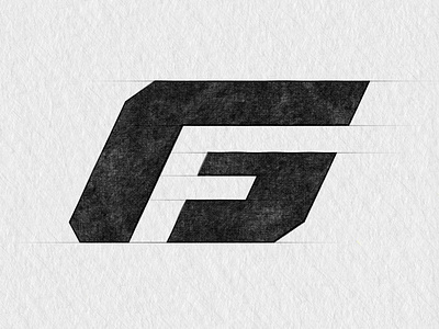 Garrett Fear // Logo branding design logo pencil texture typography