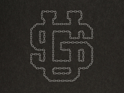 USG // Chain Monogram apparel branding design logo monogram print typography
