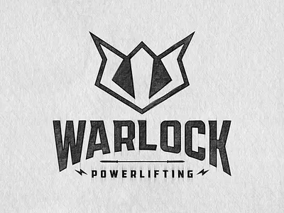 Warlock Powerlifting // Logo apparel branding design logo typography