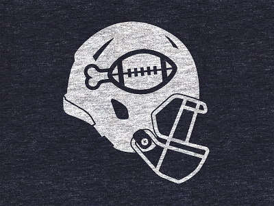 Forever Fierce // Turkeybowl apparel football helmet icon logo screen print screen printing shirt