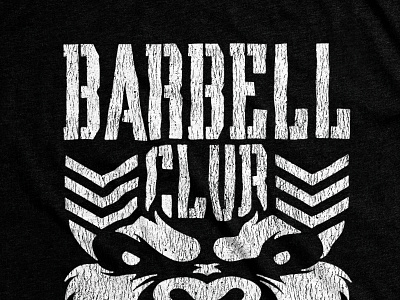 Forever Fierce // Barbell Club Shirt distress print screen shirt texture vintage