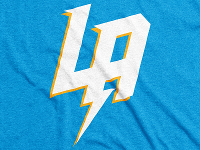 LA Chargers // Logo Design chargers design football logo nfl print screen shirt typography