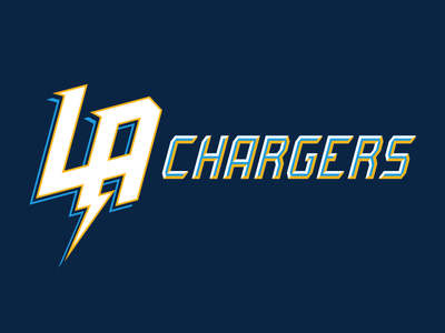la chargers wordmark logo