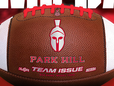 Team Issue // Game Ball football logotype red stencil twitter typography