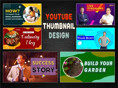 Thumbnail Design branding graphic design illustrator logo photoshope ui youtube thumbnail