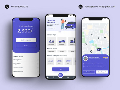 RoadSide Assistance Mobile App artwork branding design graphic design illustration logo logo design motion graphics ui ux website