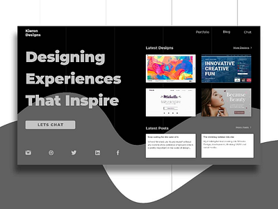 Upcoming Portfolio mockup black design designer mockup portfolio ui ux webdesigner white