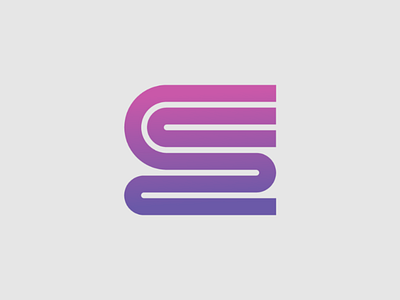 Gradient g + s design gradient logo mark