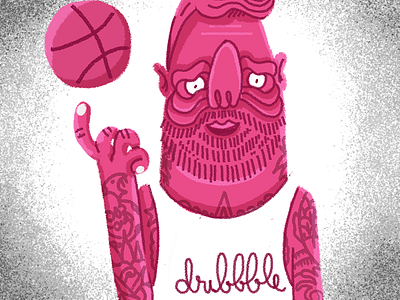 Dribbble's new sign! arrive brushes debut dribbble freelance illustration photoshop rui soares textures