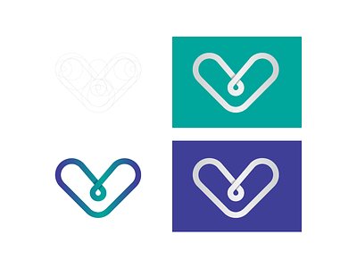 Payment Gateway Brand study brand branding chain gradient heart logo logotype solid study vector wip