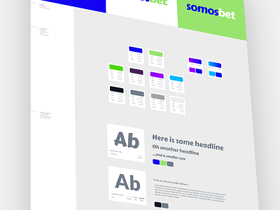 Somosbet Style Guide brand colours framework grid logo manual style styleguide typography