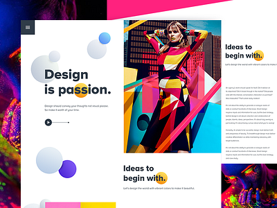 Design is passion. color creative design gmail google gradient new template trend typography ui ux