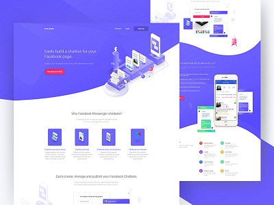 It's alive Redesign app design gradient home lander landing new trend ui ux web website