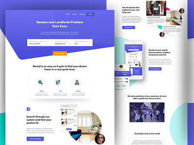 Rento Landing Page Concept