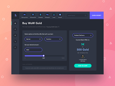 Gaming Web Concpet clean color game game design icon landing minimal ui ux web