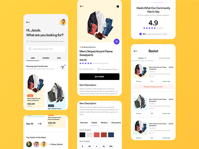 Ecommerce App Concept by Mehedi Hasan Rownock on Dribbble