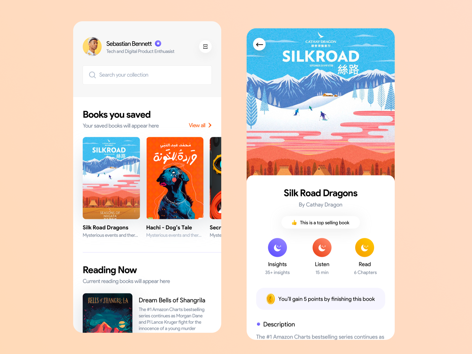 E Book Reading App by Mehedi Hasan Rownock on Dribbble