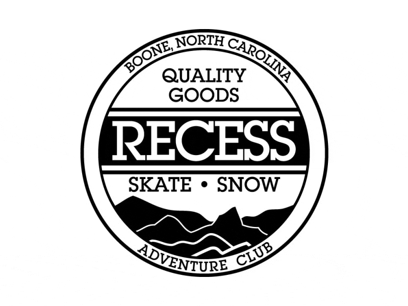 RECESS Adventure Club logo skate typography