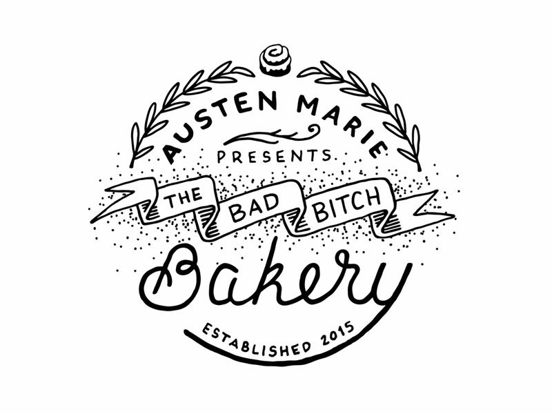 Austen Marie presents The Bad Bitch Bakery animation lettering