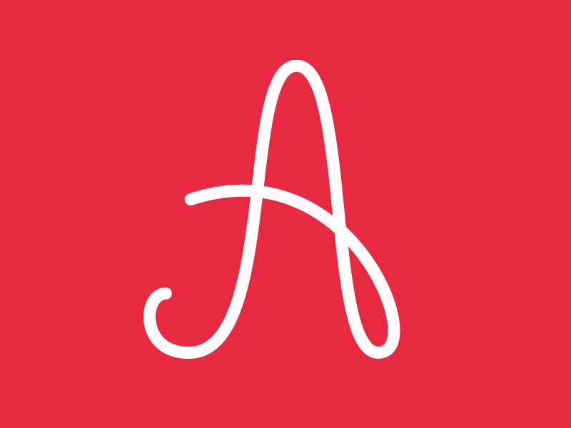 "A" for 36 Days of Lettering Animation 36 days of lettering animation animation lettering
