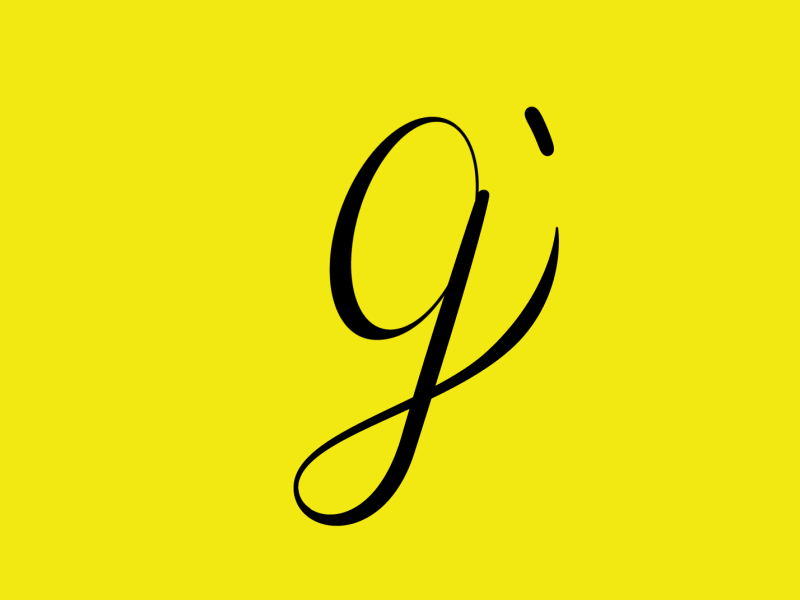G for 36 Days of Type animation