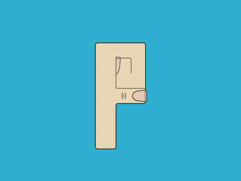 P is for POUND IT 🤜 lettering animation
