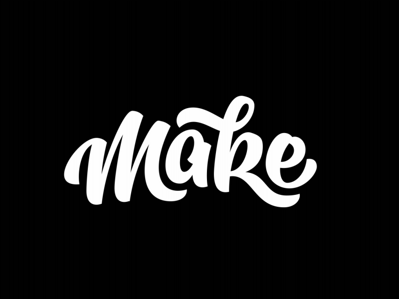 Make animation lettering logo