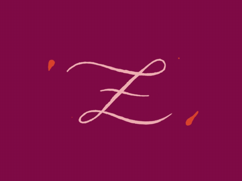 Z End after effects animation lettering