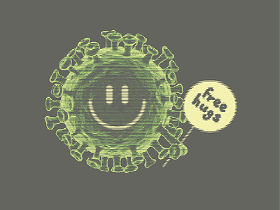 Viral warmth confinement covid-19 humorous smiley