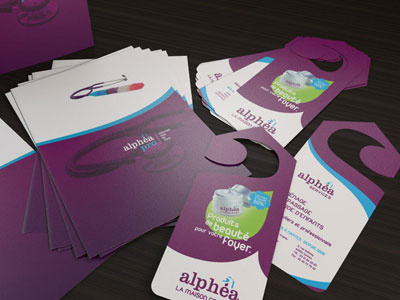 Alphea booklet flyer print