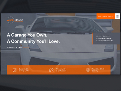 Landing for Garage Space landing page