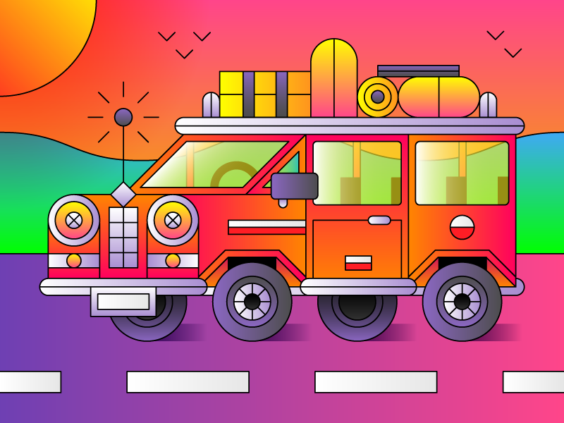 Sunset View by Ben Boothman on Dribbble