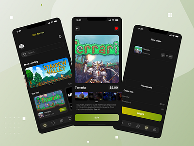 Game shop App app branding design game mobile shop ui ux
