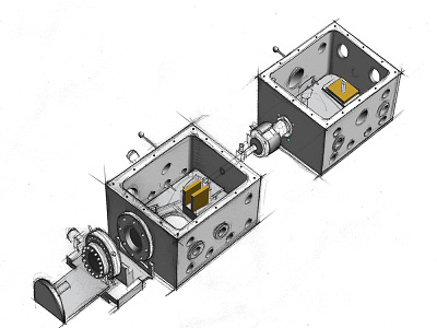 HP Spectroscopy concept illustration illustration patent illustration product illustration technical drawing