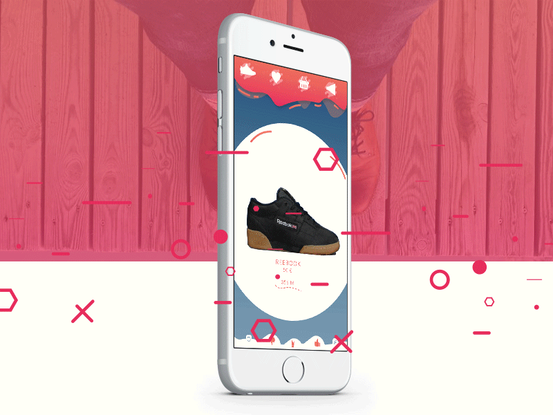 Kiss my shoe application fashion shoe ui ux webdesign