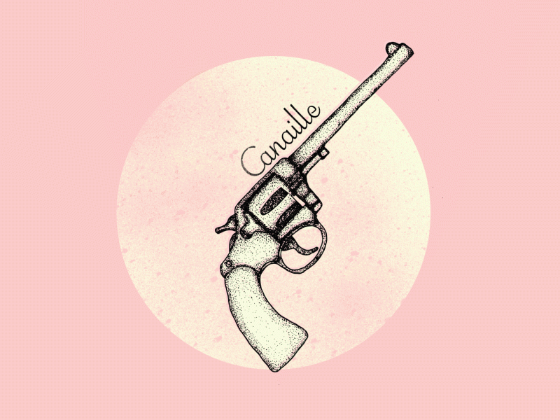 Gun colt cool french fun gif gun peace pink