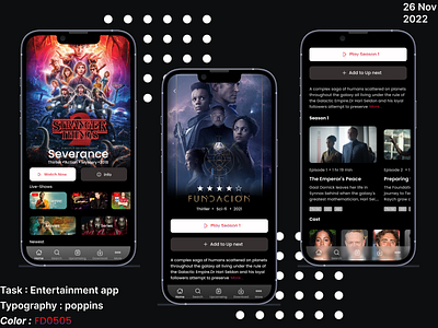 Daily-UI-Entertainment app