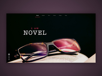 Novel Revealed design ui ux web