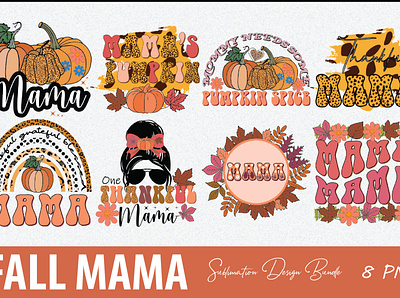 Fall Sublimation Bundle design graphic design halloween illustration logo woman