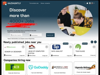 Employment Agency Web design app branding design graphic design illustration kenya logo nairobi ui ux vector website
