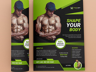 Fitness Flyer Template Design