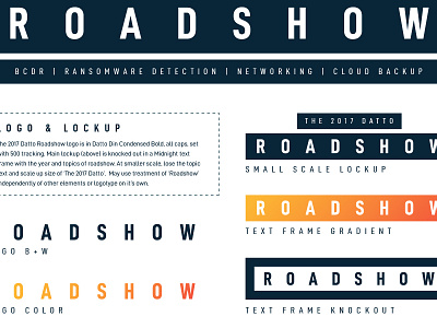 Roadshow Campaign Style Guide