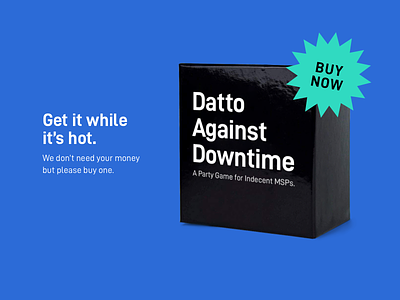 Datto Against Downtime brand games illustration packaging ui webdesign