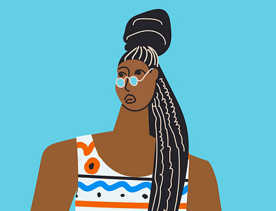 African woman african design girl graphic design illustration people vector woman