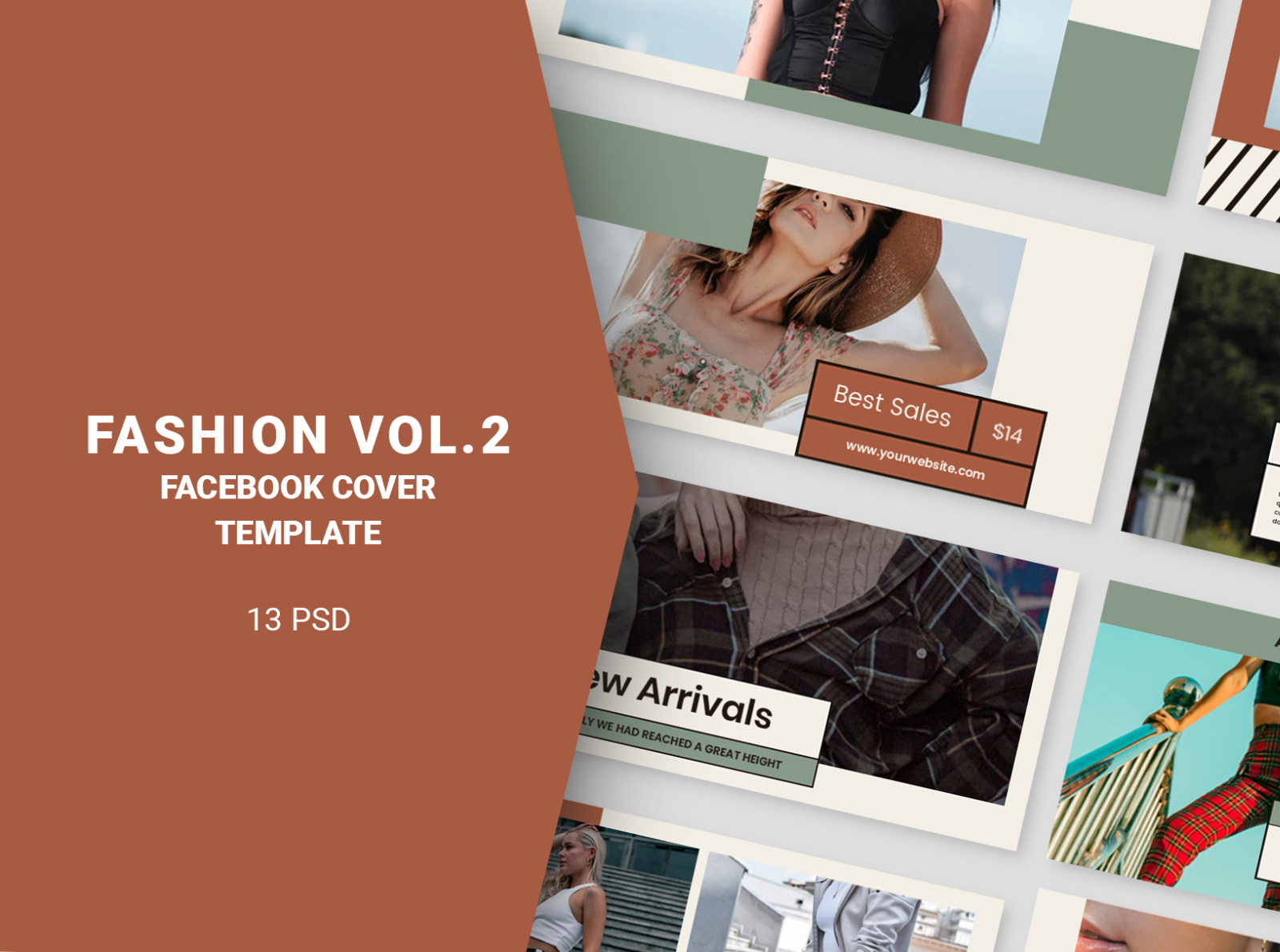 Fashion Vol 2 Facebook Cover By Azzahro Std On Dribbble   1 4x 